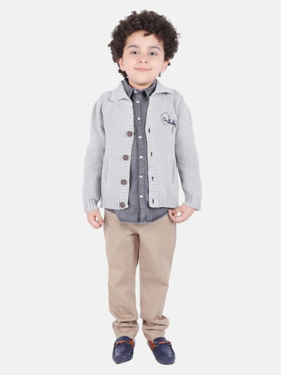 Grey Full Sleeve Cardigan